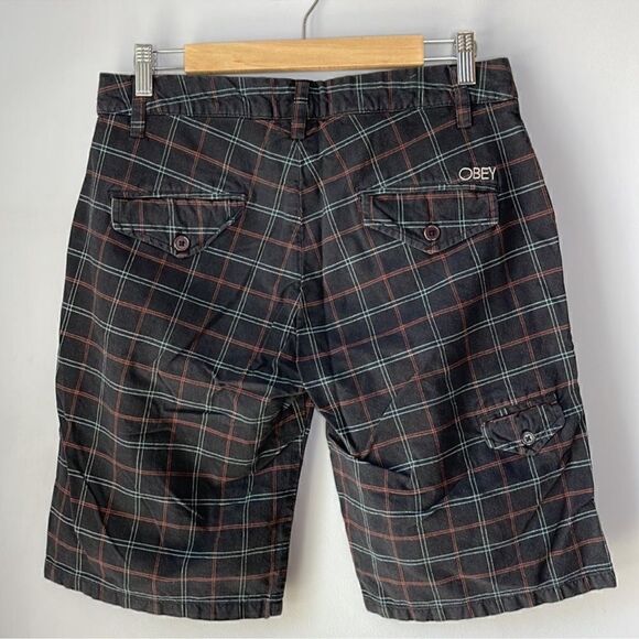 Obey Plaid Windowpane Shorts - Picture 8 of 8